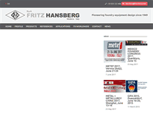 Tablet Screenshot of hansberg.com